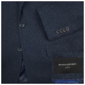 Banana Republic Blazer Sport Coat Mens 38S Slim Fit Performance Wool Blend Blue